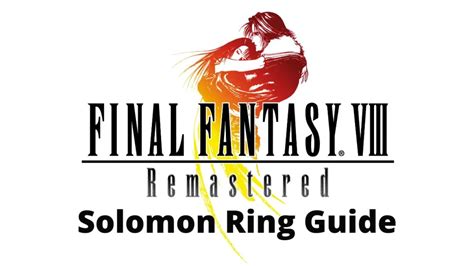 solomons ring ff8|final fantasy viii solomons ring.